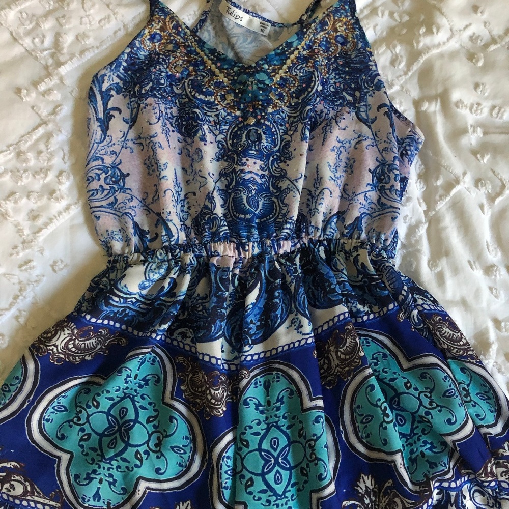 Tulips size 10 sequin playsuit